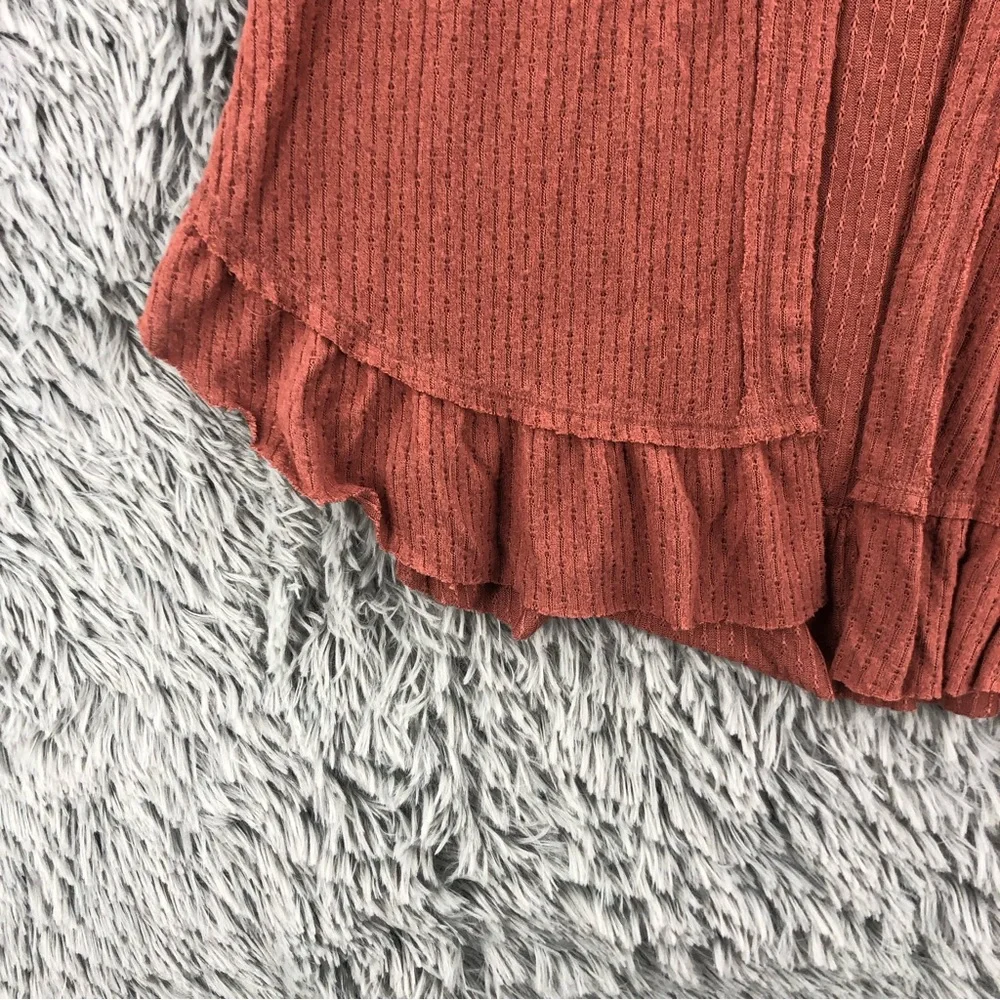 Maurices Cardigan Womens Small Ruffle Hem Soft Sweater